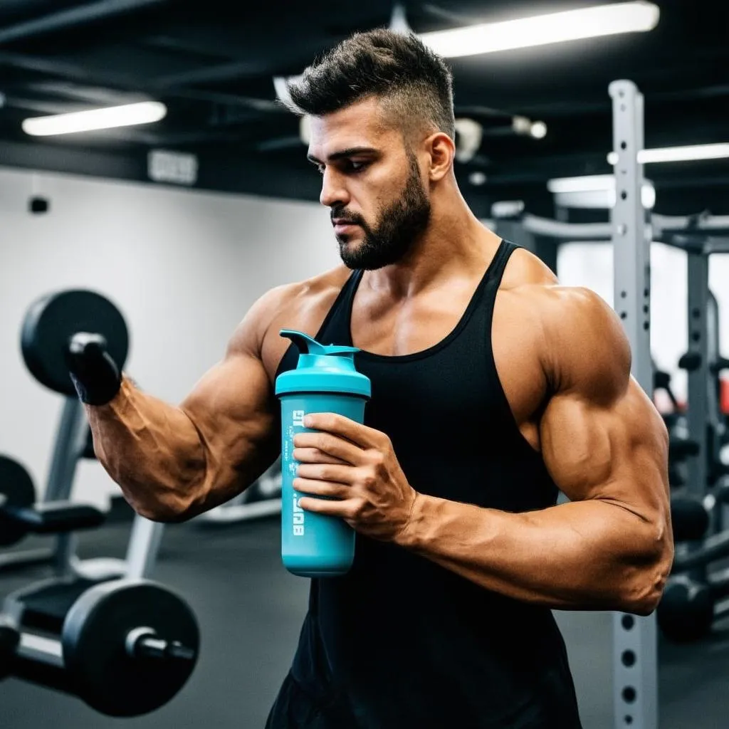 Bình nước thể thao protein shaker sports cho người tập luyện