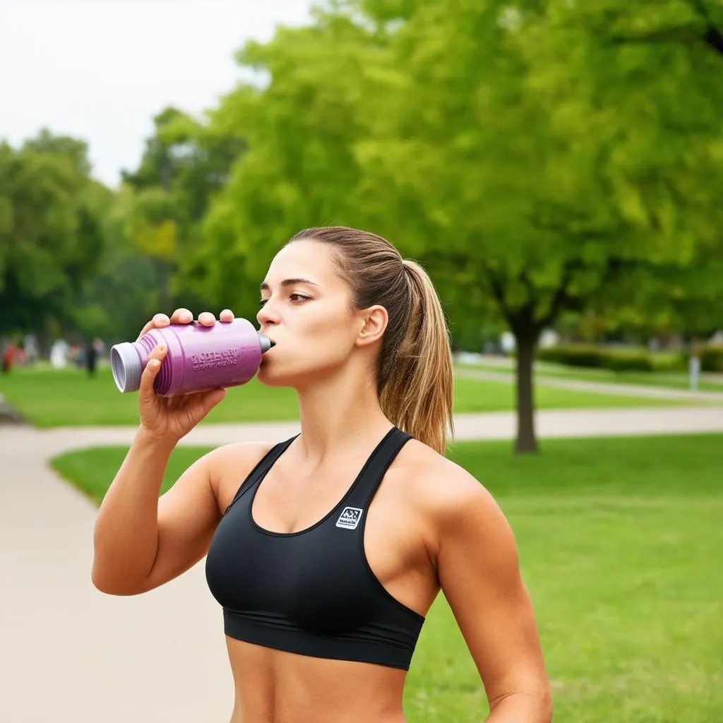 Bình nước thể thao protein shaker sports tiện lợi