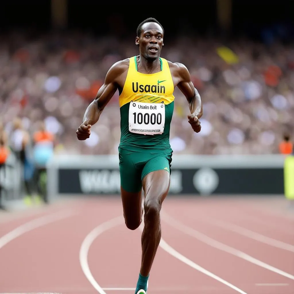 Usain Bolt chạy 100m