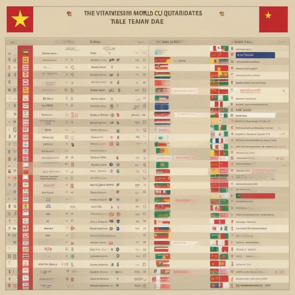 World Cup Qualifying Schedule