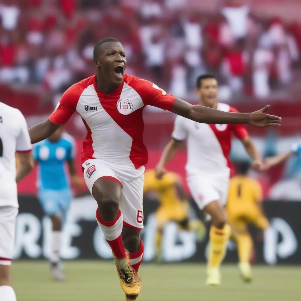 Luis Advincula trong màu áo ĐT Peru