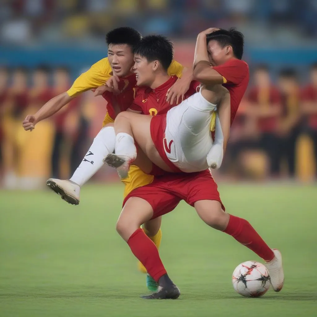 Hình ảnh đẹp đội tuyển U23 Việt Nam HD trong trận đấu AFC U23 Championship