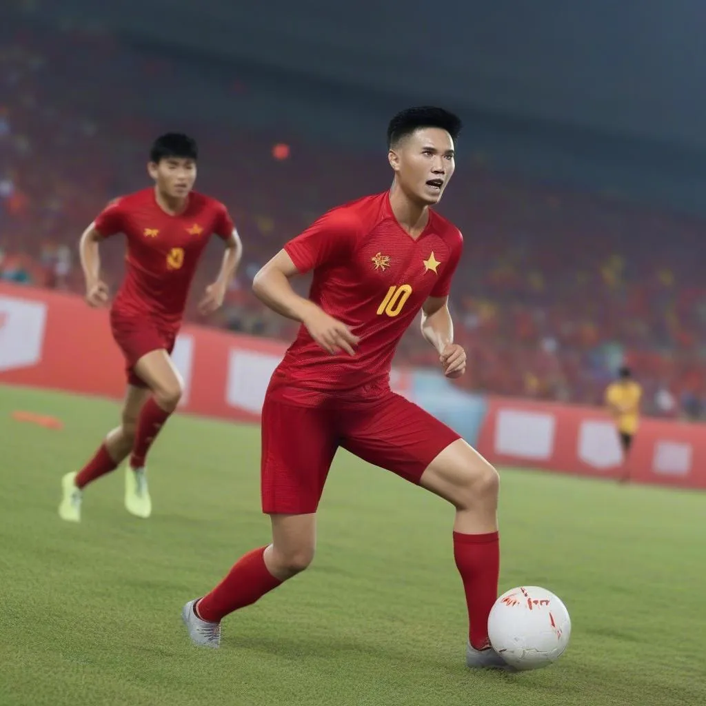 Áo đấu Đội tuyển Việt Nam 2019 Dream League Soccer: thiết kế màu đỏ truyền thống, tượng trưng cho sự nhiệt huyết, lòng dũng cảm và niềm tự hào dân tộc