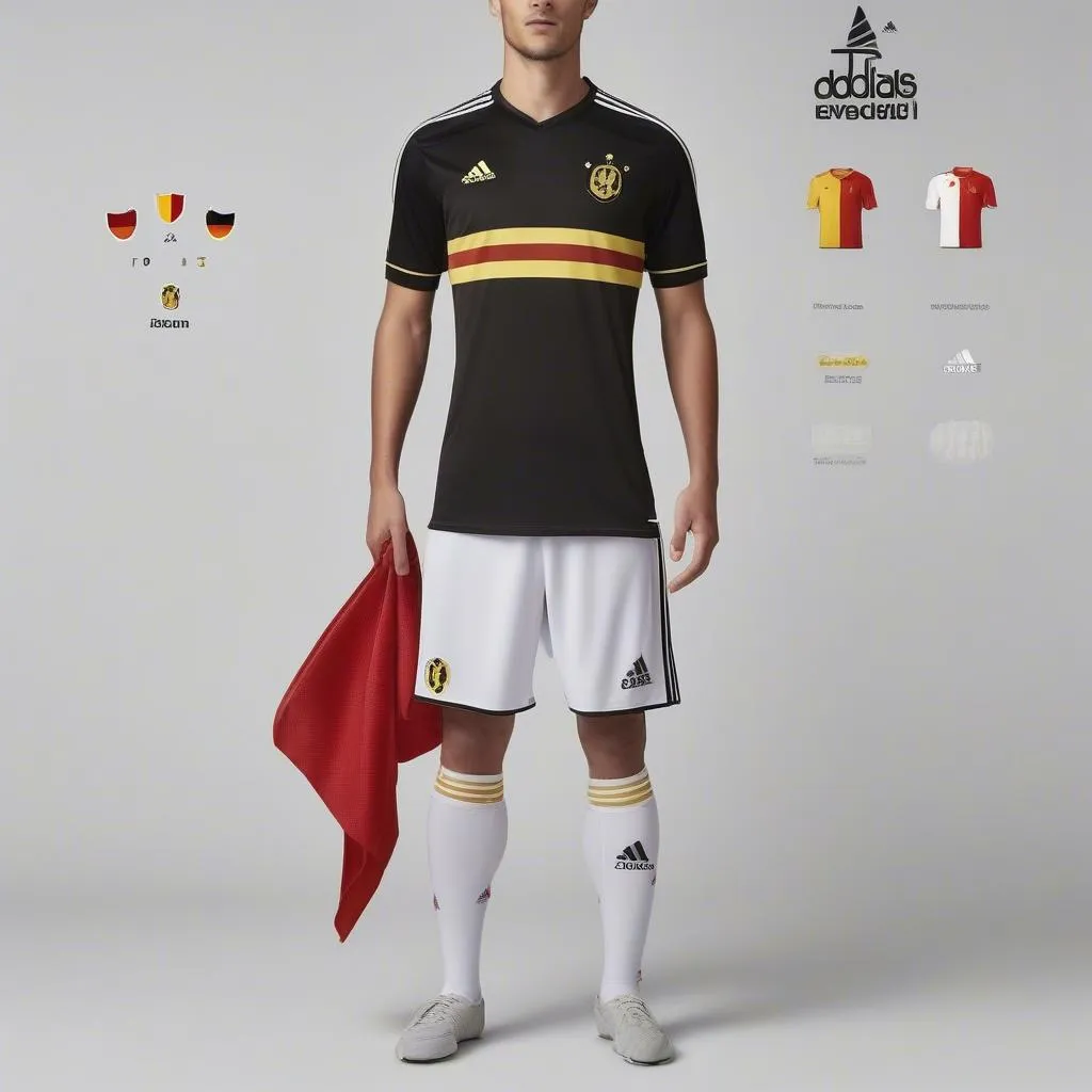 Áo Đội Tuyển Bỉ 2019 Với Logo RBFA Và Adidas