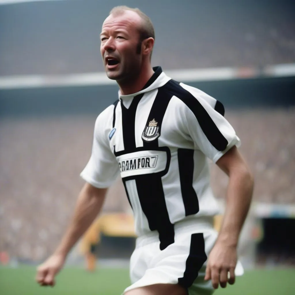 Cầu thủ áo số 9 Alan Shearer, huyền thoại của đội tuyển Anh