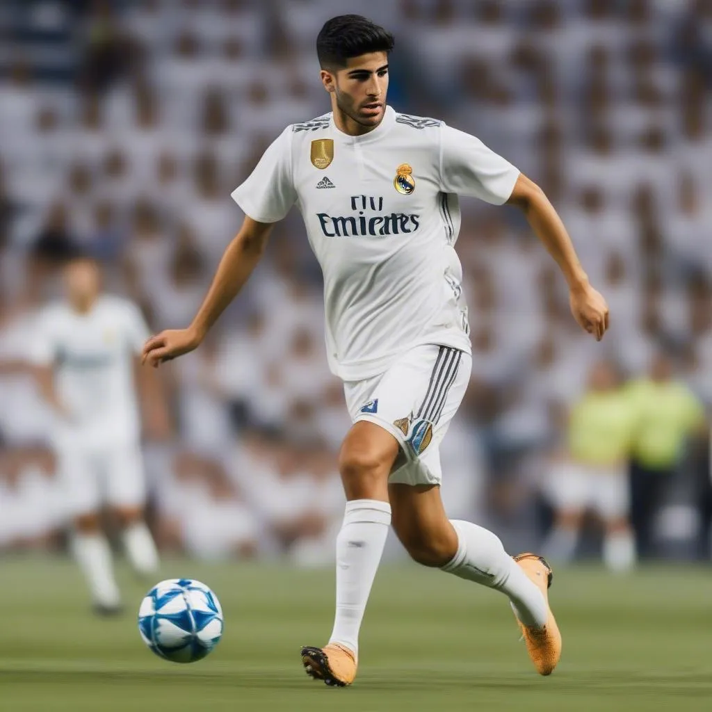 Hình ảnh Marco Asensio thi đấu trên sân cỏ