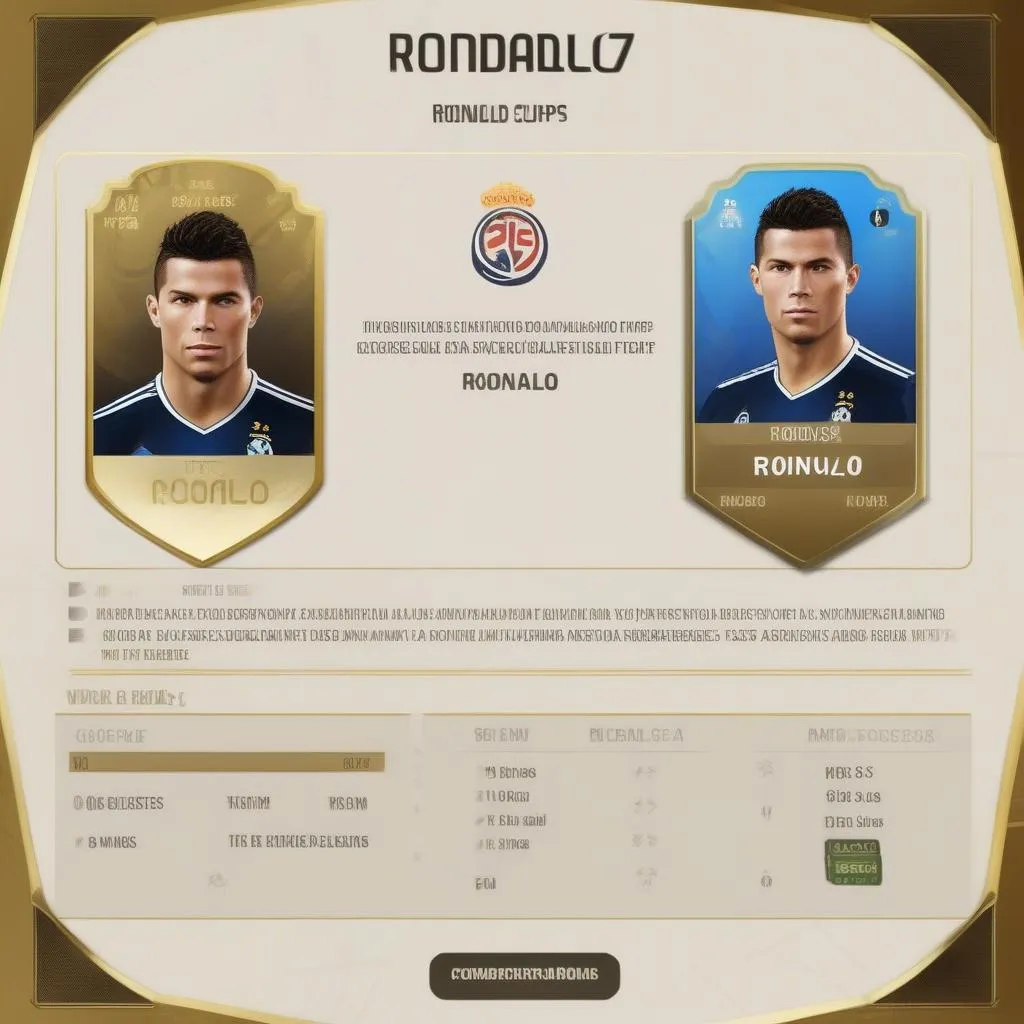 Bán cầu thủ FIFA Online 3 tiền mặt Ronaldo World Cup thẻ cộng +5