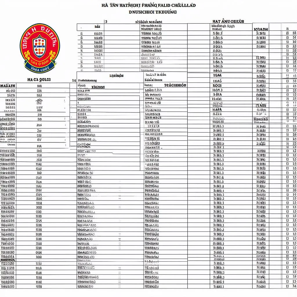 Lịch thi đấu bóng đá Hà Tĩnh