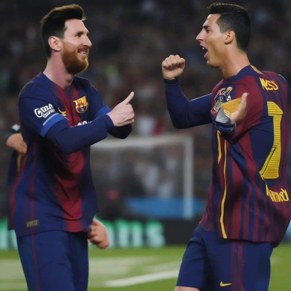 Lionel Messi và Cristiano Ronaldo, những biểu tượng của bóng đá hiện đại