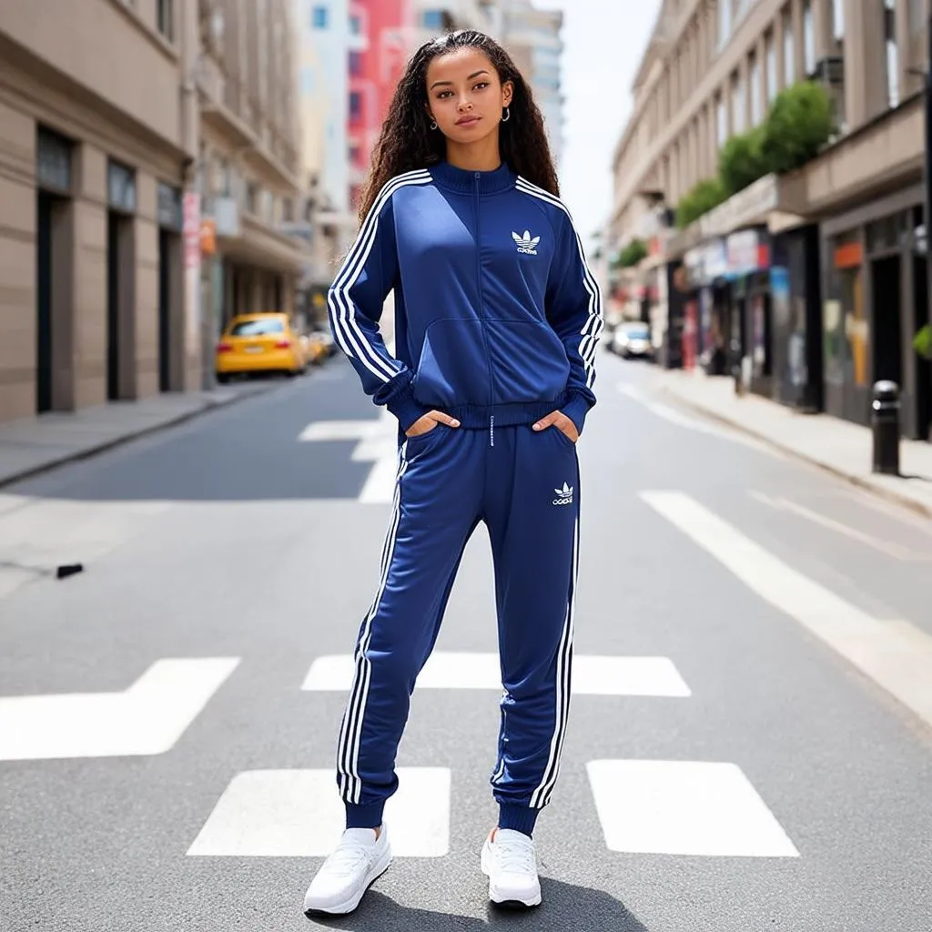 Bộ thể thao nữ Adidas hè 2018