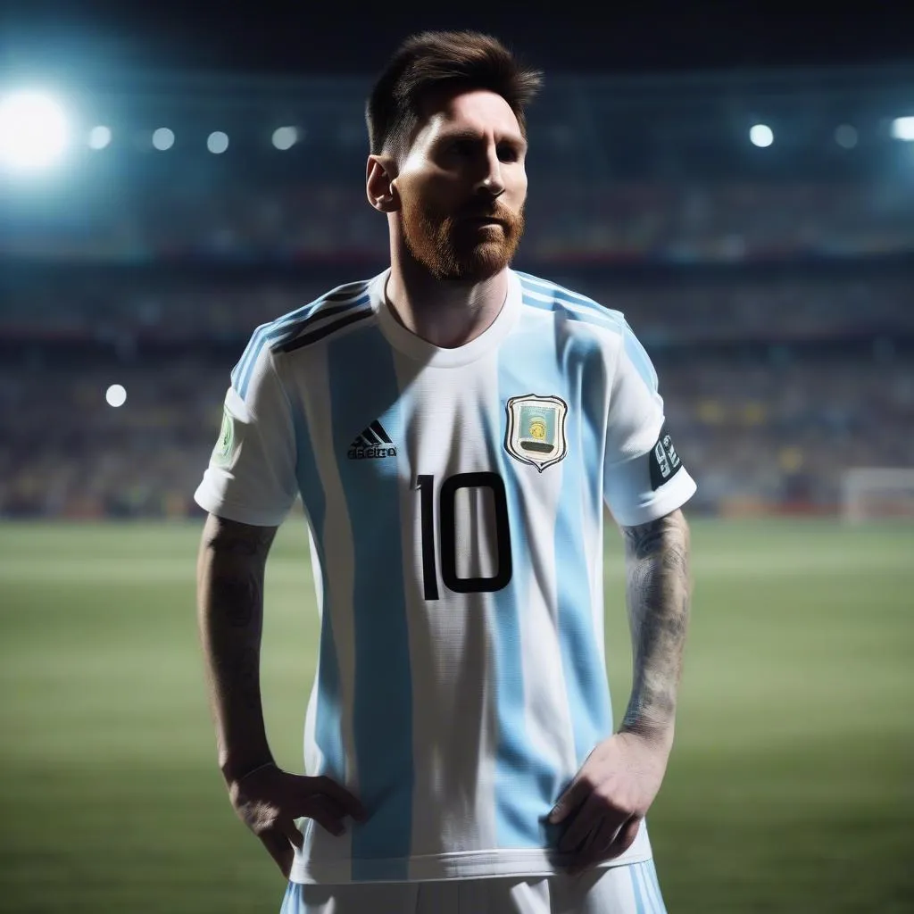 Lionel Messi mặc áo số 10