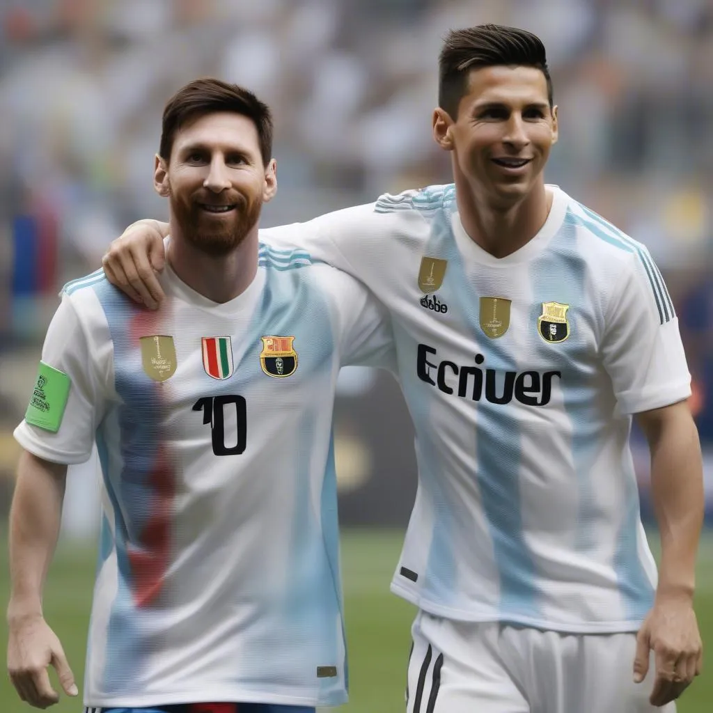 Lionel Messi và Cristiano Ronaldo, hai siêu sao hàng đầu thế giới, mỗi người sở hữu những lợi thế khác nhau, nhưng đều không có mông to