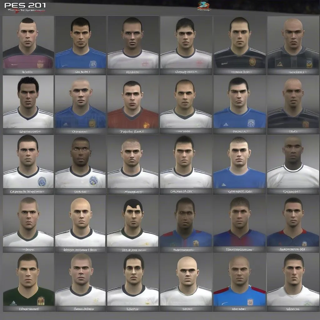 cầu thủ pes 2011