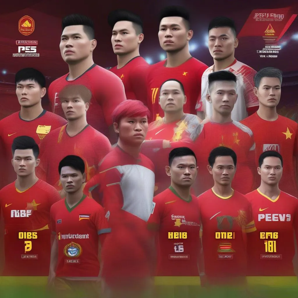 Cầu thủ Việt Nam trong PES 2019 - Hình ảnh minh họa