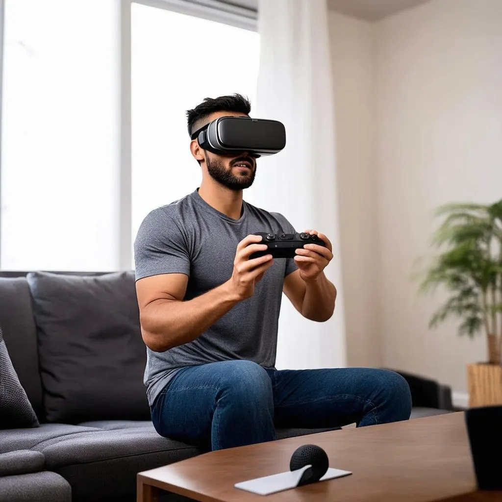 Chơi game thể thao VR tại nhà