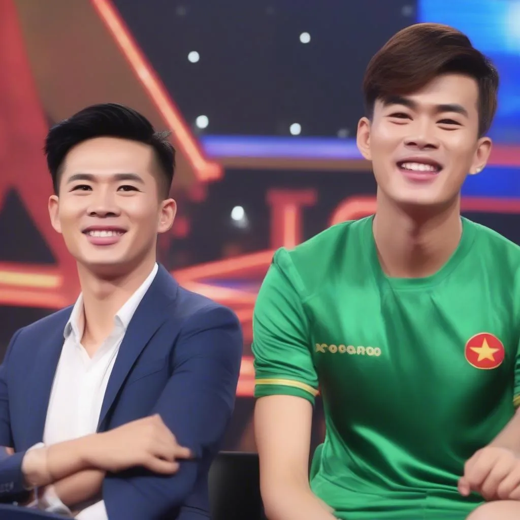 Công Phượng, Tuấn Anh và các cầu thủ Việt Nam trong gameshow