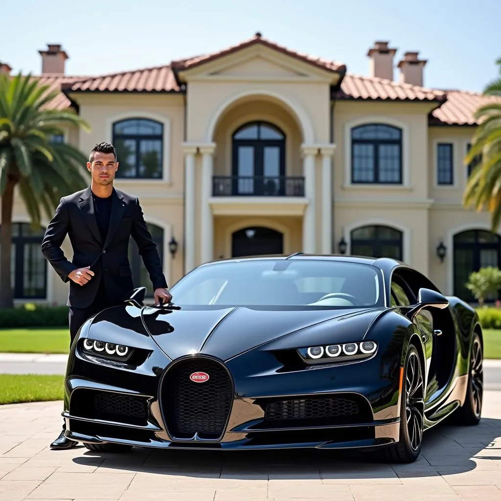 Cristiano Ronaldo và Bugatti Chiron