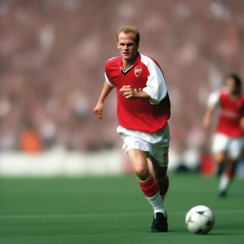 Dennis Bergkamp ghi bàn thắng đẹp mắt cho Arsenal