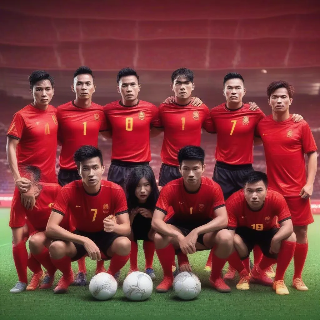 Vietnamese football team lineup