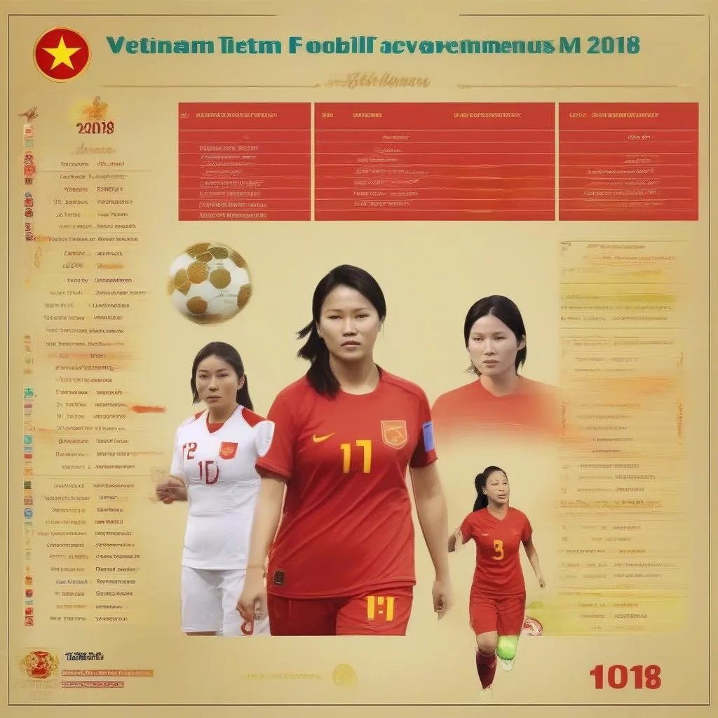 Danh sách đội tuyển nữ Việt Nam năm 2018, ghi nhận những cầu thủ tài năng đã góp phần tạo nên những thành tích đáng tự hào