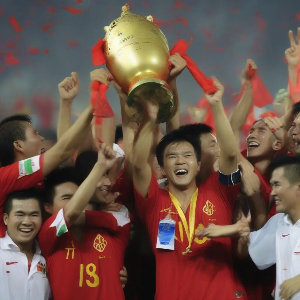 Hình ảnh đội tuyển Việt Nam vô địch AFF Cup 2008