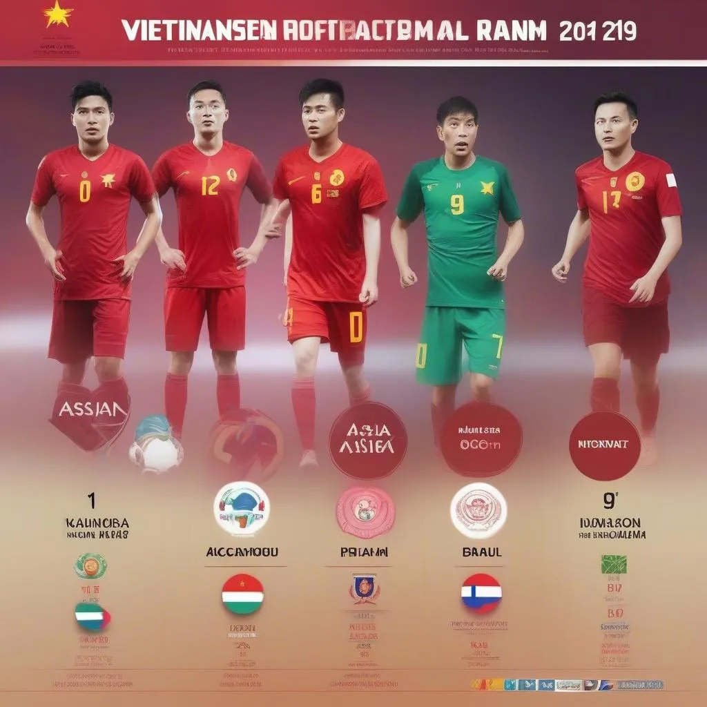 Đội tuyển Việt Nam đã tạo nên dấu ấn tại Asian Cup 2019, góp mặt trong Top 10 đội tuyển mạnh nhất châu Á