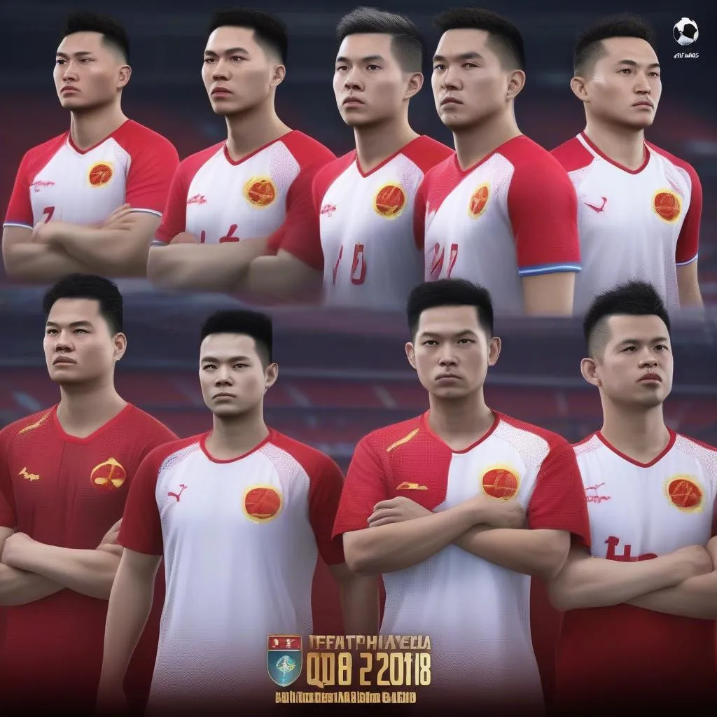 Đội tuyển Việt Nam PES 2018: Những cầu thủ nổi bật