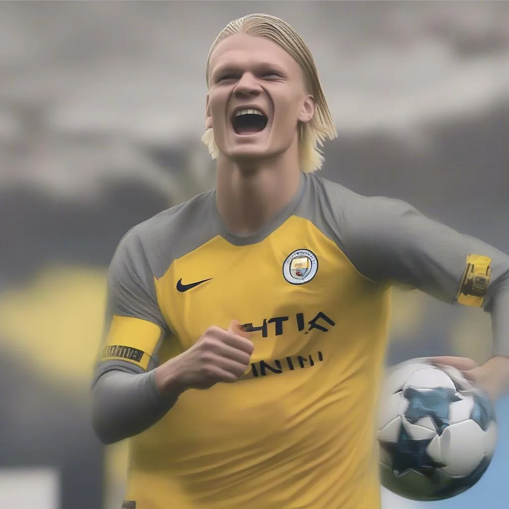 Erling Haaland, cầu thủ trẻ hay nhất hiện nay, tiền đạo của Manchester City