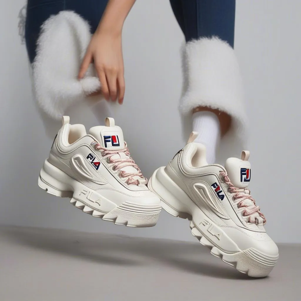 Giày Thể Thao Nữ Fila Disruptor II Premium - Năng Động, Cá Tính, Giá Rẻ