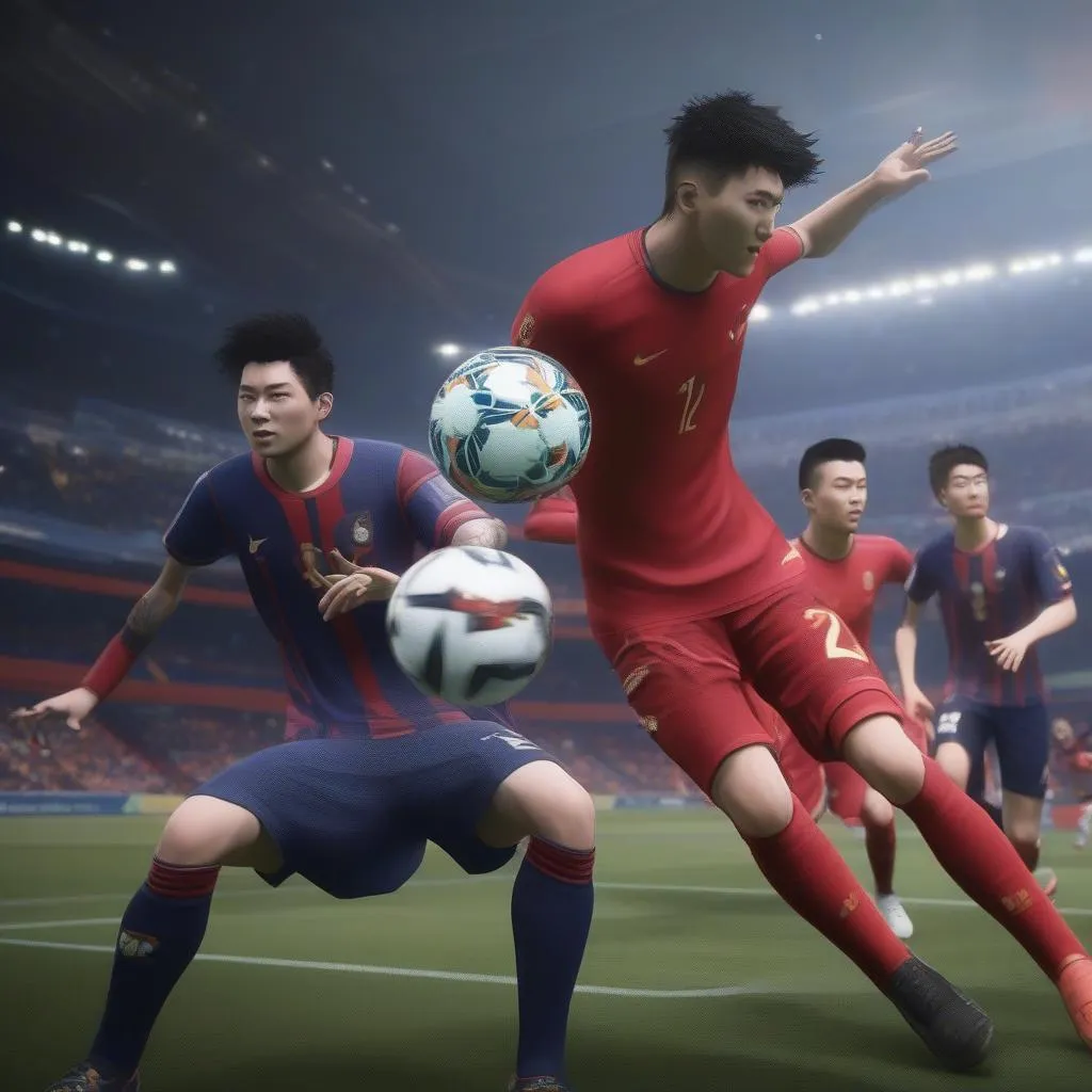 Hình ảnh cầu thủ U23 Việt Nam trong FIFA Online 4