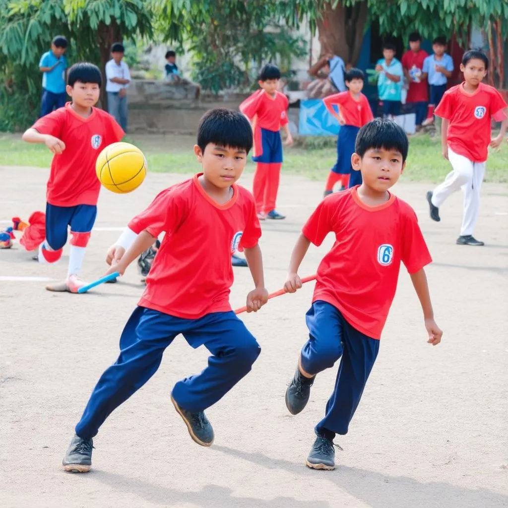 Giao lưu thể thao trẻ em Bình Chánh