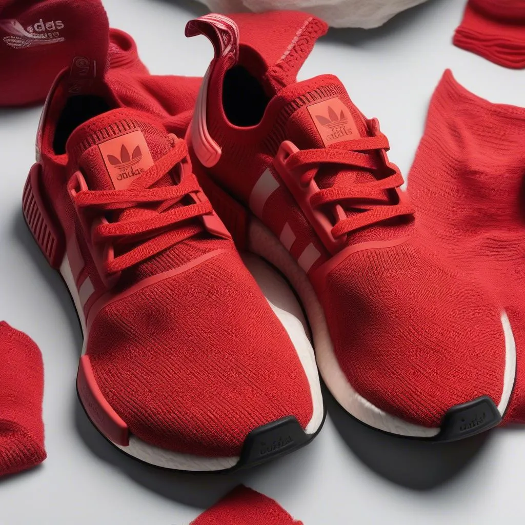 Giày thể thao Adidas NMD R1 Red chính hãng, với đế Boost êm ái, màu đỏ rực rỡ, phù hợp với nhiều phong cách thời trang.