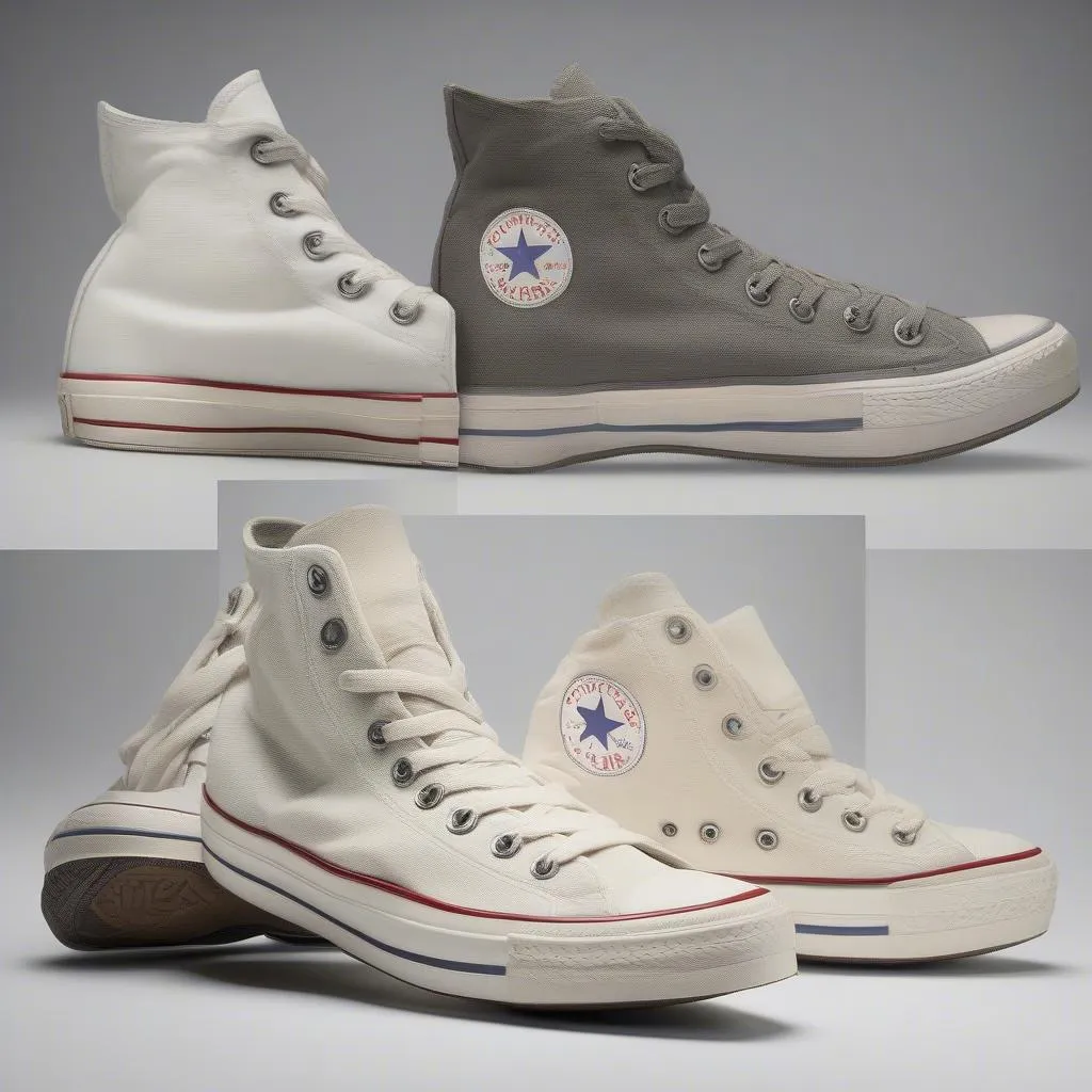 Giày thể thao Converse Chuck Taylor All-Stars thời kỳ đầu, được thiết kế đặc biệt cho bóng rổ