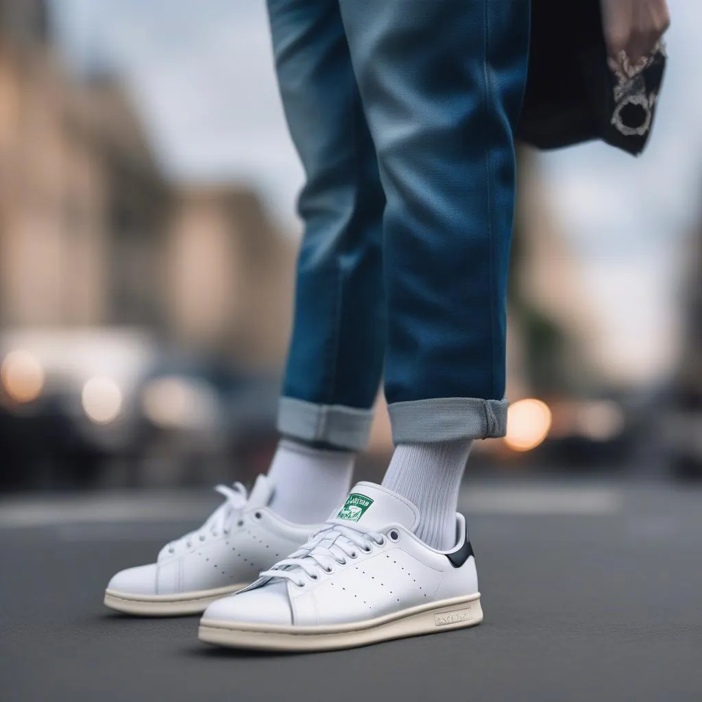 Giày thể thao nam mũi vuông Adidas Stan Smith