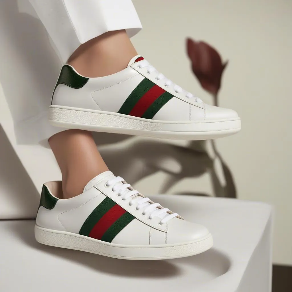 Giày Thể Thao Nữ Gucci Ace: Biểu Tượng Cổ Điển