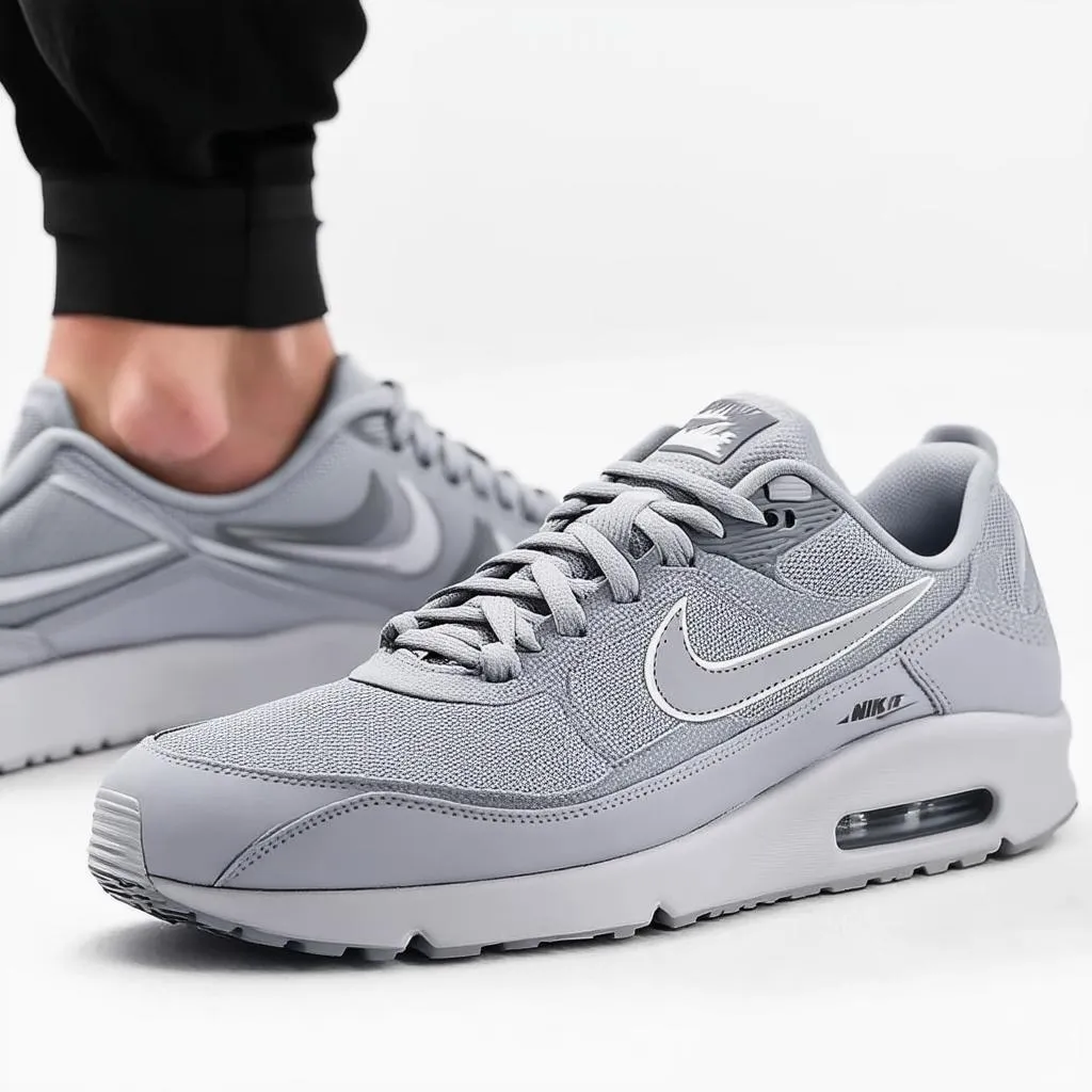 Giày thể thao nữ Nike màu xám phối đồ