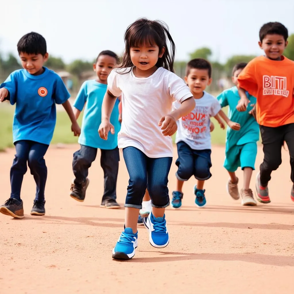 Giày thể thao trẻ em nữ Biti's cho bé gái chạy nhảy