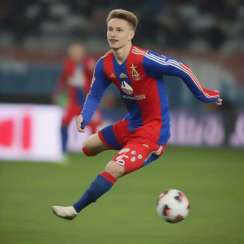 Aleksandr Golovin, cầu thủ trẻ tài năng của bóng đá Nga, từng chơi cho CSKA Moscow