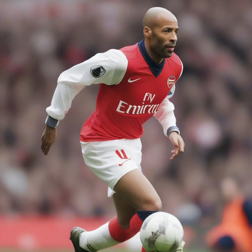 Hình ảnh Thierry Henry trong màu áo Arsenal