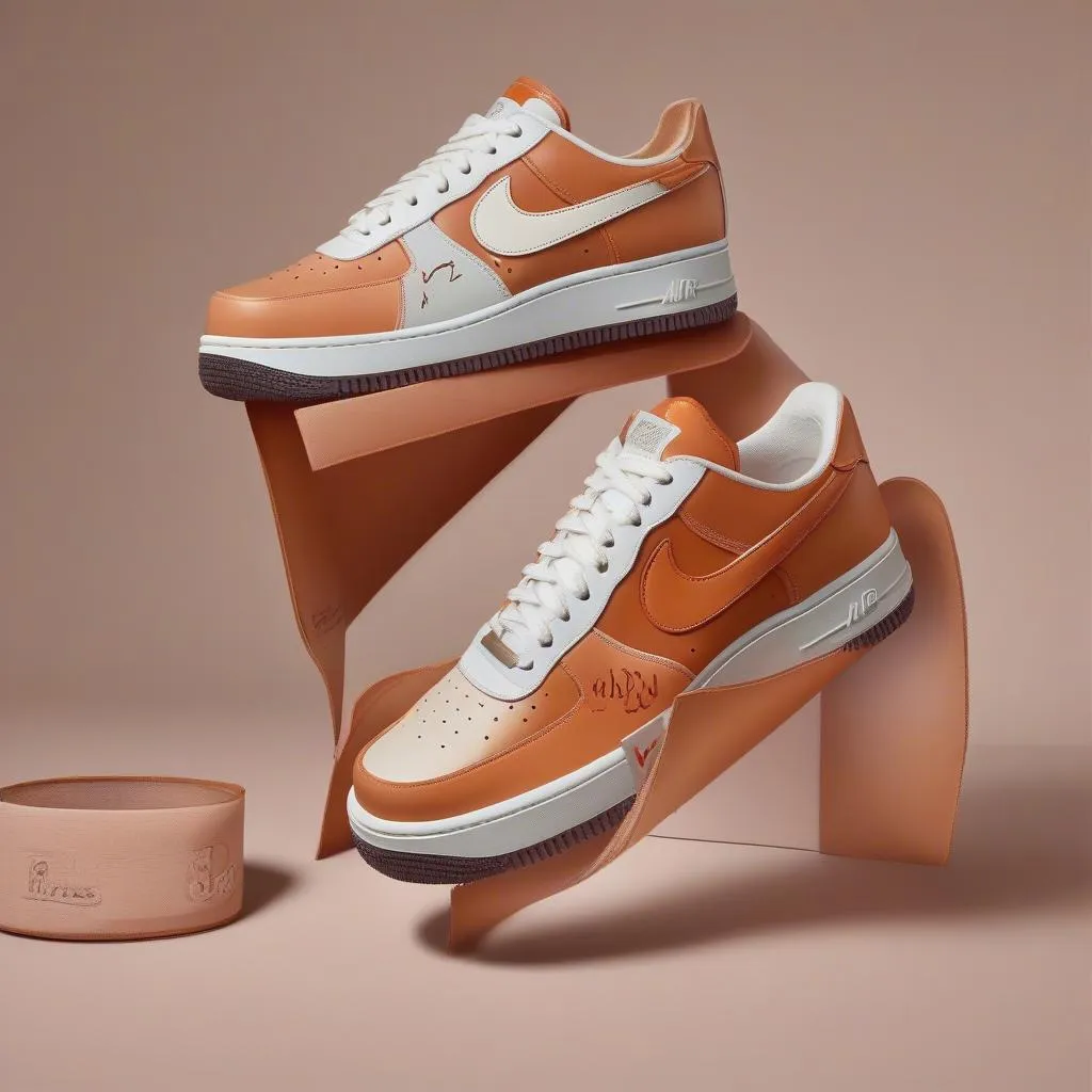 Giày thể thao Hermès x Nike Air Force 1 "100th Anniversary"