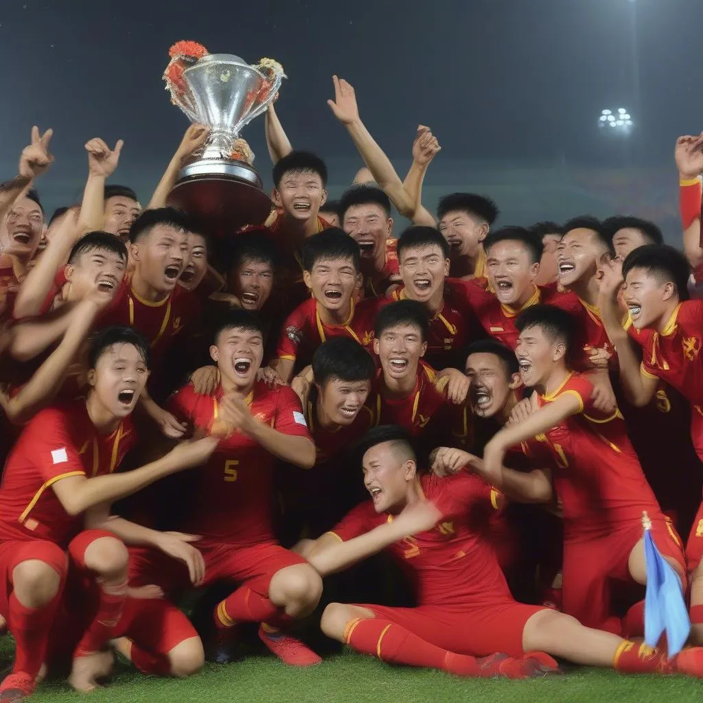 Hình ảnh đội tuyển U23 Việt Nam 2019 trận chung kết