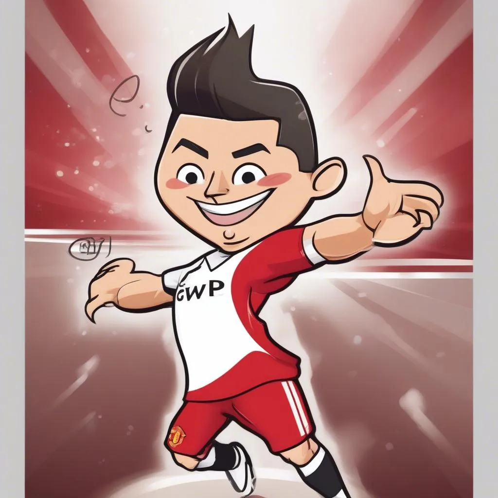 Hình chibi Cristiano Ronaldo - Nét dễ thương đầy mạnh mẽ