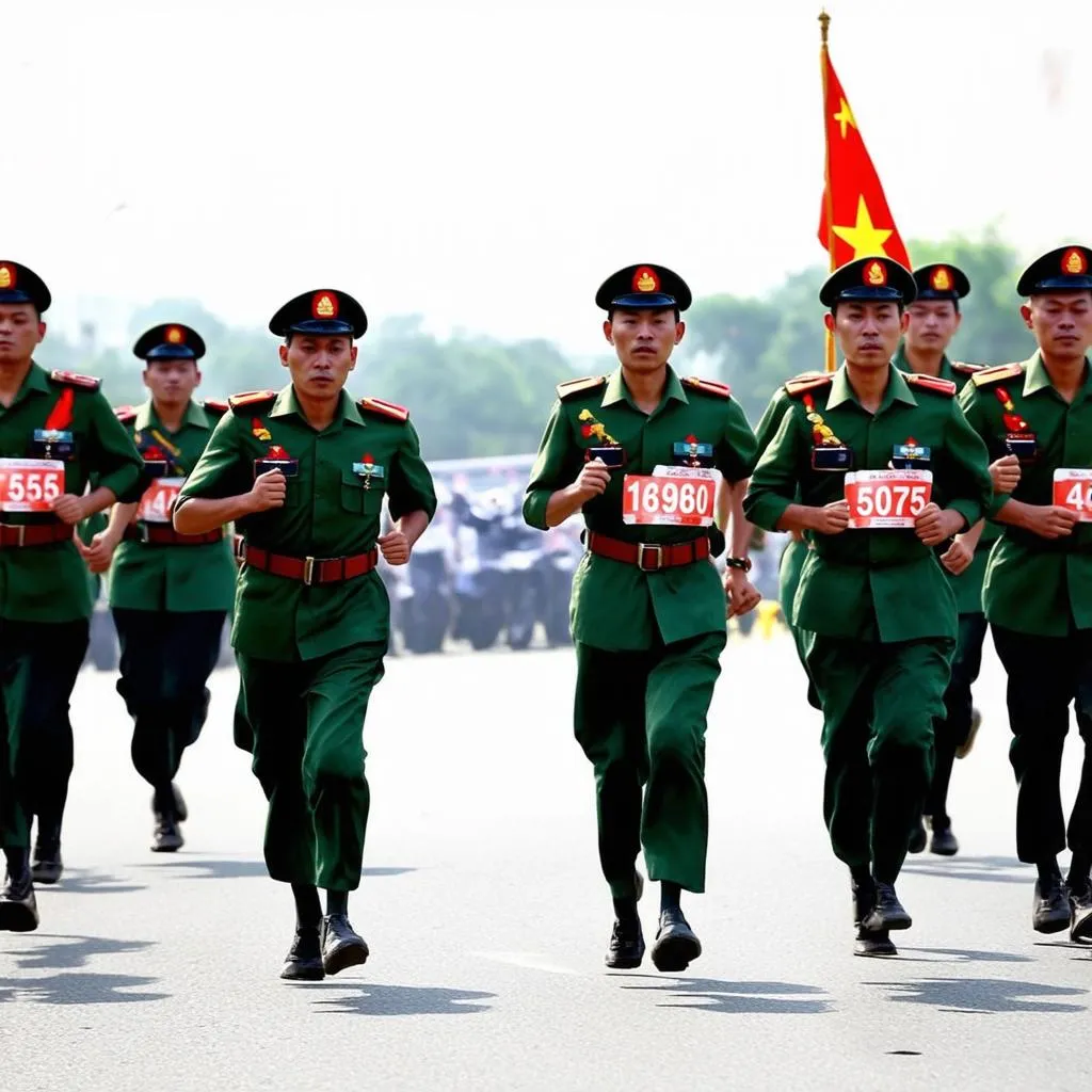 Bộ đội chạy marathon