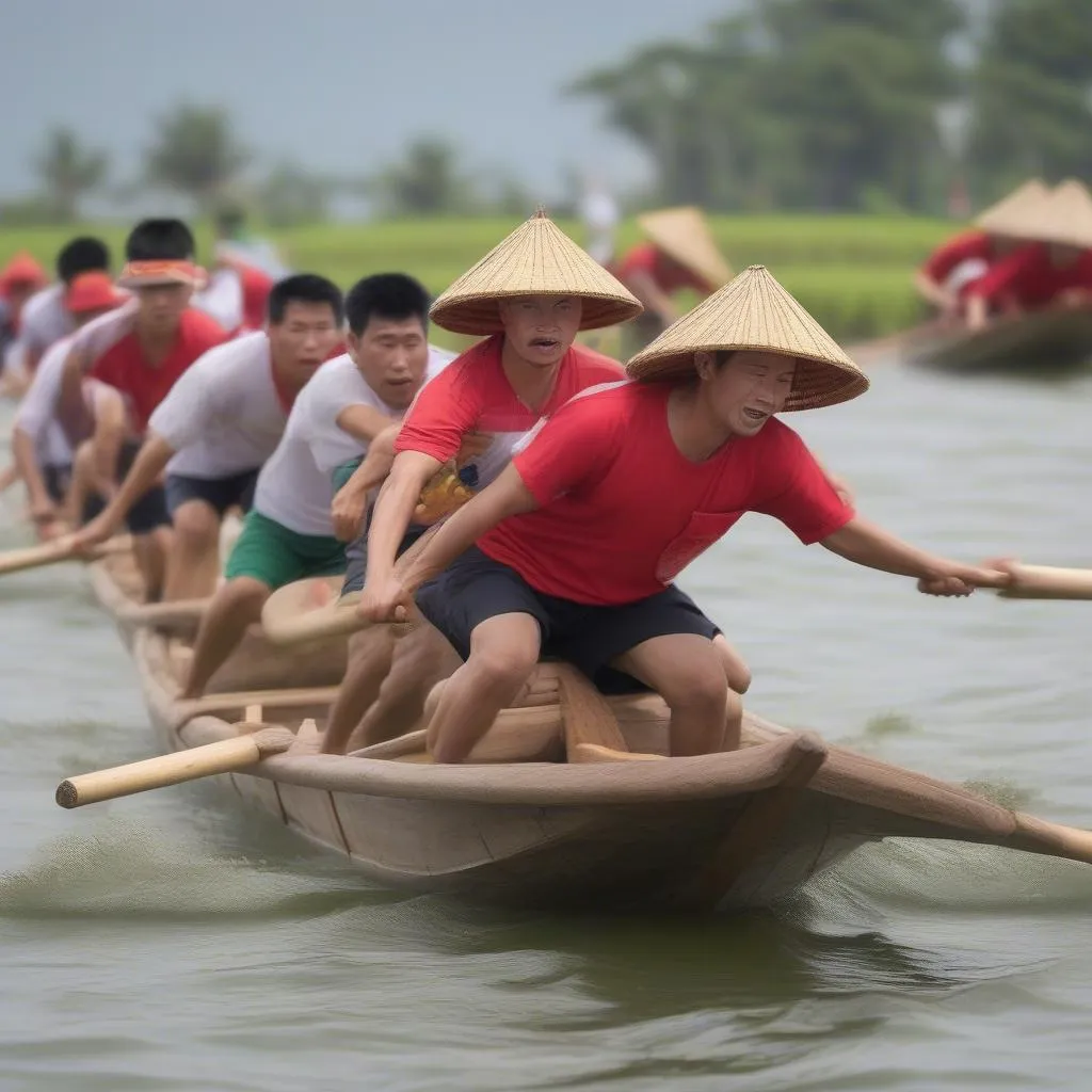 Hội thi đua thuyền - tinh thần đồng đội và sức mạnh tập thể