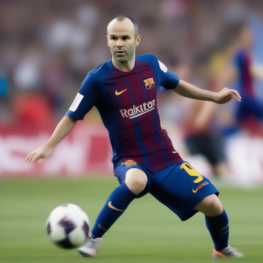 Iniesta ra sân cho Barcelona