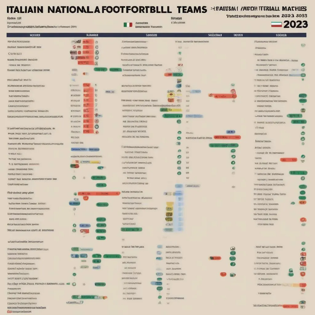 Lịch thi đấu đội tuyển Italia năm 2023