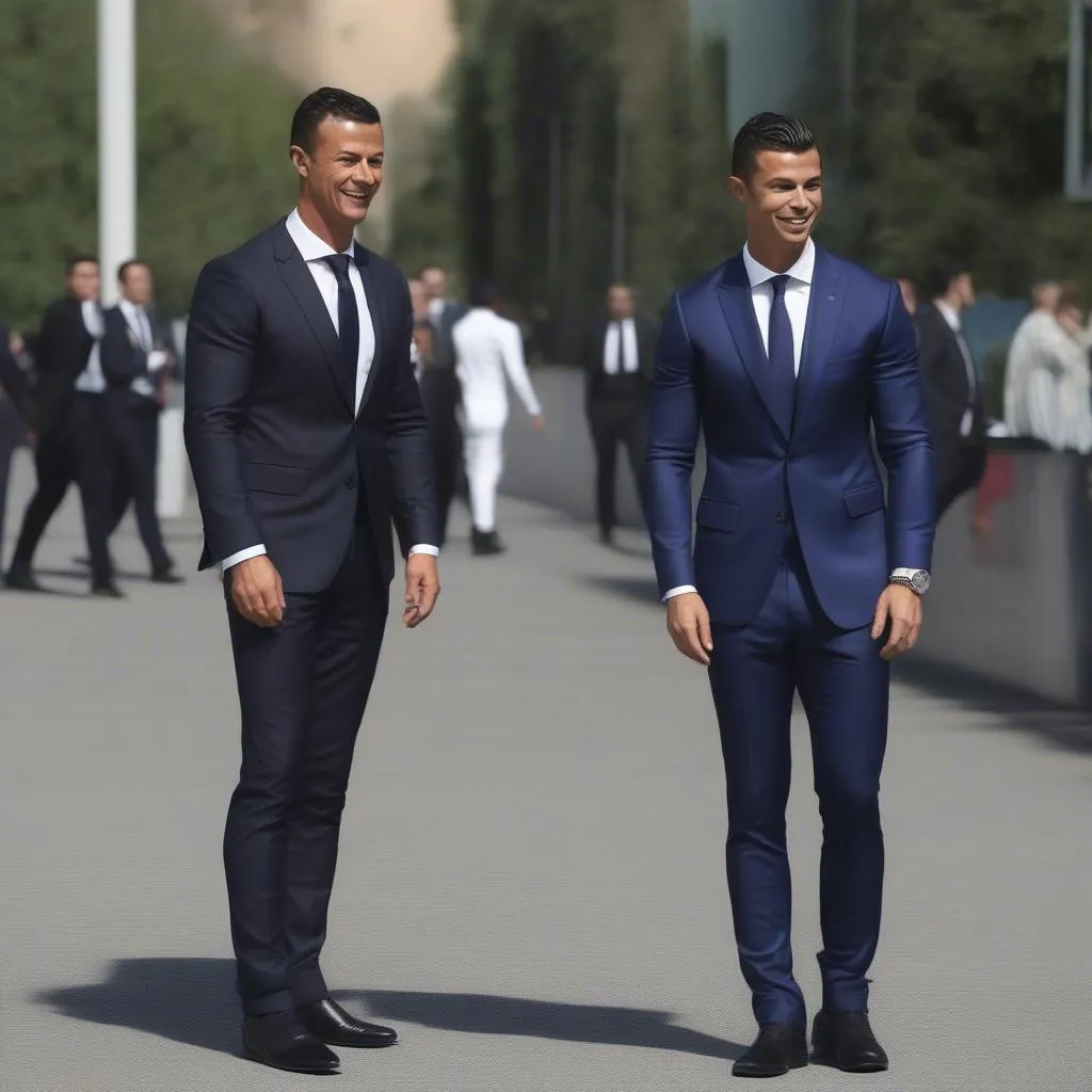 Jorge Mendes và Cristiano Ronaldo