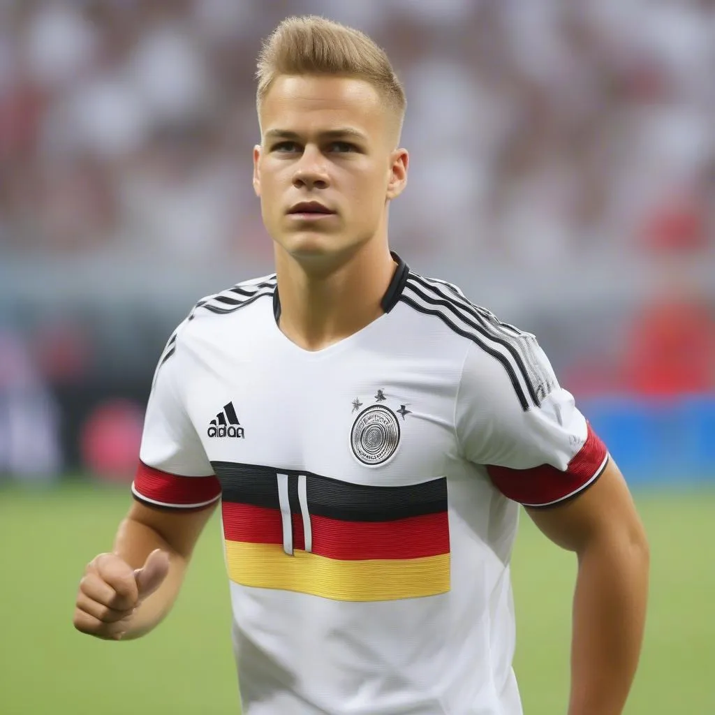 Joshua Kimmich, cầu thủ tài năng của đội tuyển Đức, sở hữu vẻ ngoài điển trai, nam tính và cuốn hút