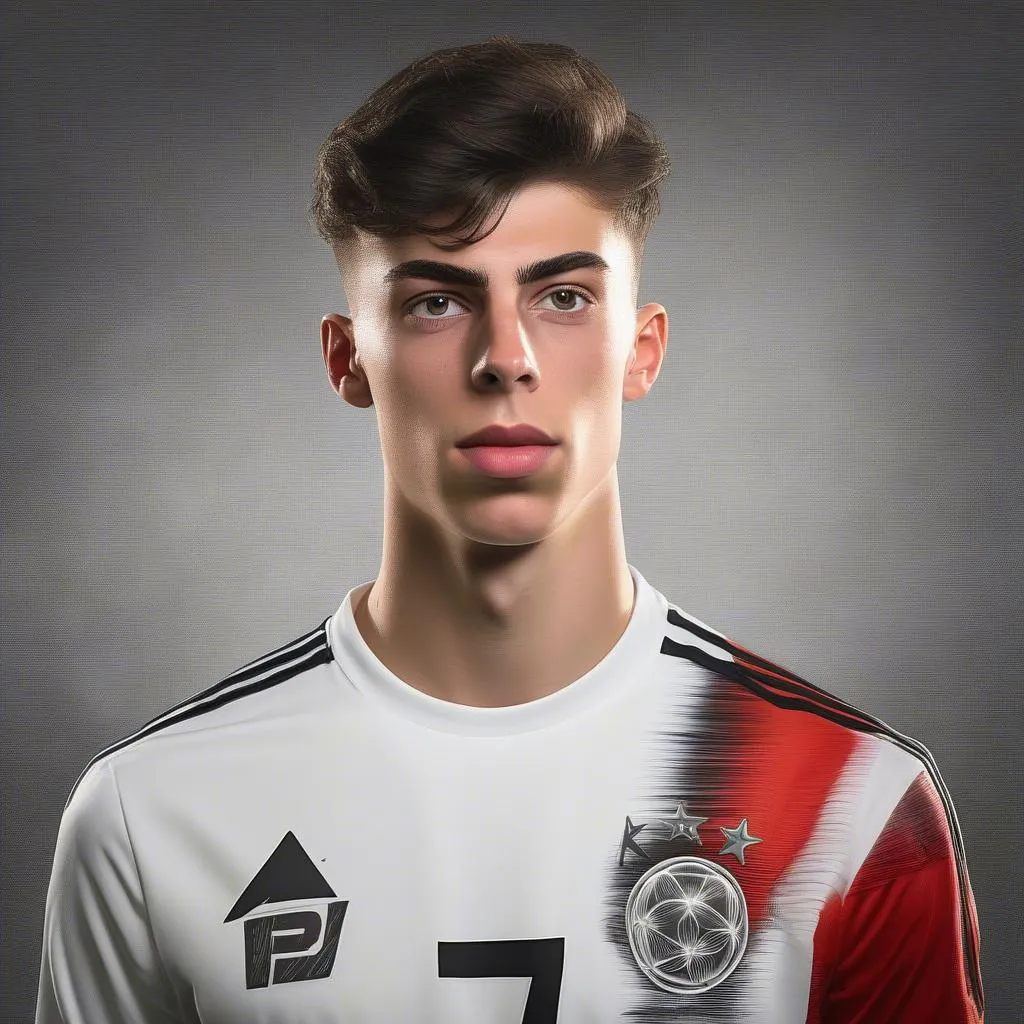 Kai Havertz, cầu thủ tài năng của đội tuyển Đức, nổi bật với vẻ ngoài điển trai, thư sinh