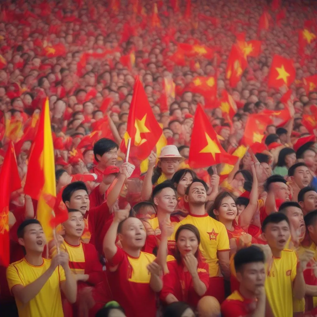 Football Fans Cheering